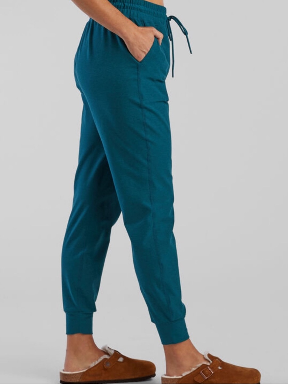 Beyond Yoga Teal High-Rise Jogger - Elastic Waist